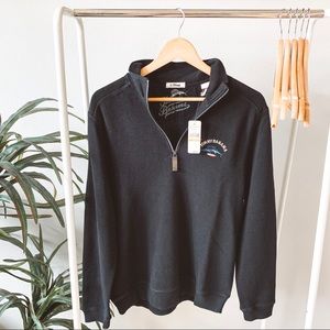 Tommy Bahama Relax Black Quarter Zip 